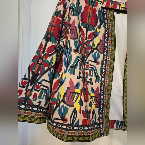 Colorful Patterned Open Jacket - Picture 2 of 4
